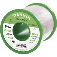 Stannol ZV16 Soldeertin, loodvrij Loodvrij Sn99,3Cu0,7 REL0 1000 g 1 mm - thumbnail