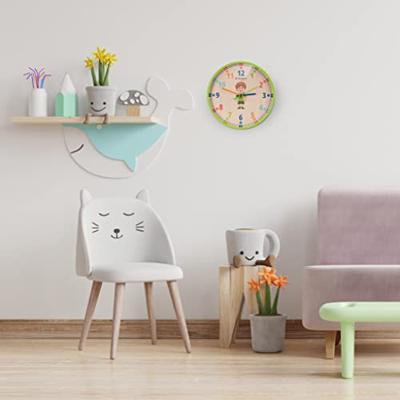BRESSER JUNIOR wandklok voor kinderen (groen)