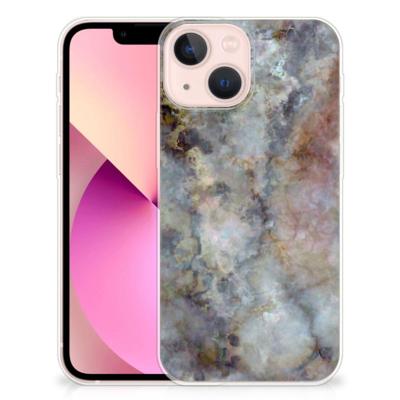 iPhone 13 mini | TPU | Siliconen hoesje | Marmer Grijs