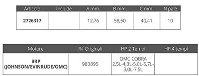 CEF500317 - OMC COBRA-Impeller Bombardier
