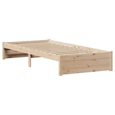 Bedframe zonder matras massief grenenhout 90x200 cm