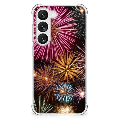 Samsung Galaxy S23 Anti Shock Bumper Case Vuurwerk Samsung Galaxy S23 Anti Shock Bumper Case Vuurwerk
