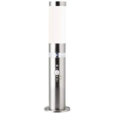 Brilliant G46789/82 Staande buitenlamp met bewegingsmelder Spaarlamp, LED E27, LED vast ingebouwd 60.84 W RVS Brilliant G46789/82 Staande buitenlamp met bewegingsmelder Spaarlamp, LED E27, LED vast ingebouwd 60.84 W RVS