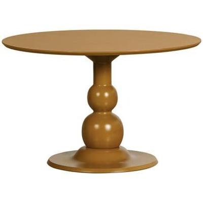 WOOOD Ronde Eettafel 'Blanco' Mangohout, 120cm, kleur Honing Geel