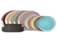 Cosy & Trendy Serviesset / Bordenset Streetfood 20-Delig - 10 dinerborden en 10 ontbijtborden - thumbnail