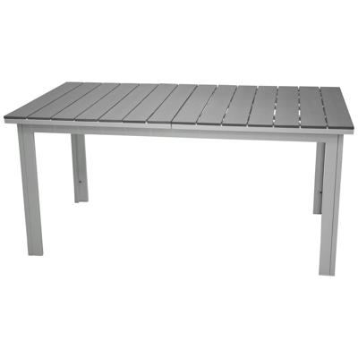 Nohr Uitschuifbare Tuintafel 'Ethen' 160/240 x 100cm, kleur Wit/Grijs