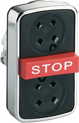 Schneider Electric ZB4BA791 ZB4BA791 Terugstelbaar (Ø) 22 mm STOP Chroom 1 stuk(s)