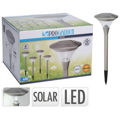 ProGarden Solar Tuinlamp - 4 Stuks ProGarden Solar Tuinlamp - 4 Stuks
