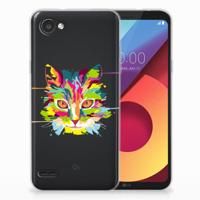 LG Q6 | LG Q6 Plus Telefoonhoesje met Naam Cat Color - thumbnail
