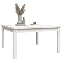 Tuintafel 82,5x82,5x45 cm massief grenenhout wit - thumbnail