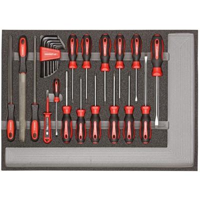 Gedore Gereedschapsset Schr. Dr. + Vijlen | CT-Module | 25-dlg - 3301683 Gedore Gereedschapsset Schr. Dr. + Vijlen | CT-Module | 25-dlg - 3301683