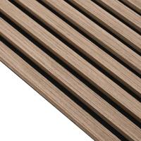 Akoestische wandpanelen 8 st latten 60,5x60 cm eikenfineer - thumbnail