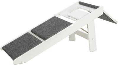 TRIXIE LOOPPLANK MET UITKLAPBARE TREDEN MDF WIT 44X106X46 CM TRIXIE LOOPPLANK MET UITKLAPBARE TREDEN MDF WIT 44X106X46 CM