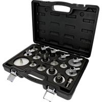 KS Tools 160.0815 Universele ontluchtingsnippel-adapterset voor remontluchting, 17-delig - thumbnail