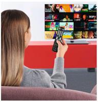 Hama Universal Remote Control voor Samsung TVs IR Teachable Illuminating Buttons Afstandsbediening Zwart - thumbnail