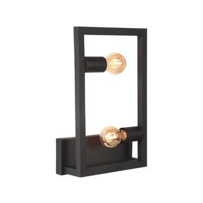 LABEL51 Wandlamp 'Quadrato' 2-lamps, kleur Zwart LABEL51 Wandlamp 'Quadrato' 2-lamps, kleur Zwart