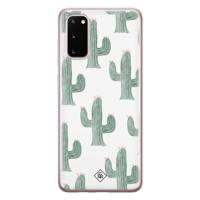 Samsung Galaxy S20 siliconen telefoonhoesje - Cactus print - thumbnail