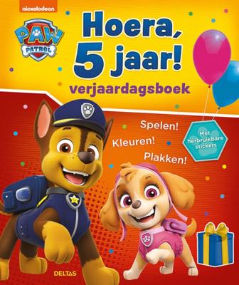 Deltas Paw patrol verjaardagsboek - hoera, 5 jaar!