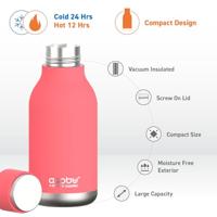 Asobu Drinkfles 460 ml RVS SBV24 PEACH SBV24 peach - thumbnail