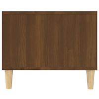Salontafel 102x50x40 cm bewerkt hout bruineikenkleurig - thumbnail