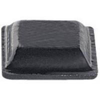 PB Fastener BS-20-BK-R-11 Zelfklevend, Vierkant Zwart (b x h) 10.2 mm x 2.5 mm 11 stuk(s) - thumbnail