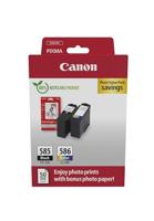 Canon PG-585/CL-586 PVP inktcartridge 2 stuk(s) Origineel Zwart, Cyaan, Magenta, Geel - thumbnail