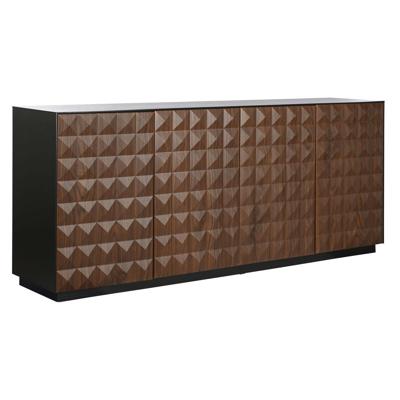 Dressoir Home ESPRIT Bruin Zwart Hout MDF 188,4 X 42,1 X 80,6 cm