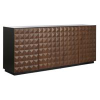 Dressoir Home ESPRIT Bruin Zwart Hout MDF 188,4 X 42,1 X 80,6 cm - thumbnail
