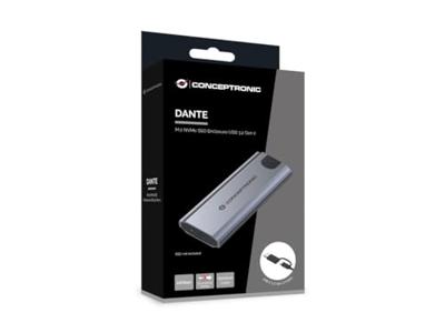 Conceptronic DANTE05G behuizing voor opslagstations SDD-behuizing Grijs M.2 Conceptronic DANTE05G behuizing voor opslagstations SDD-behuizing Grijs M.2