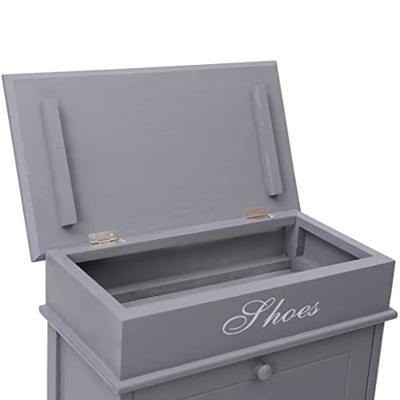 VidaXL Schoenenkast 50x28x98 cm paulowniahout grijs
