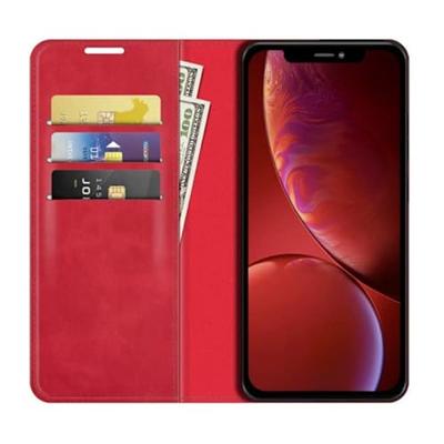 Casecentive Magnetische Leren Wallet iPhone 14 Plus rood