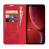 Casecentive Magnetische Leren Wallet iPhone 14 Plus rood - thumbnail