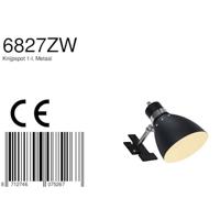 Steinhauer Spot klemspot spring 6827 zwart - thumbnail