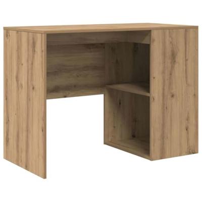 Bureau artisanaal eikenkleurig 102 x 50 x 75 cm Bewerkt hout