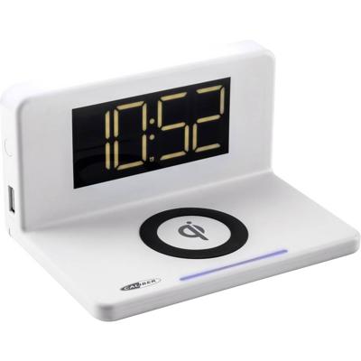 Digitale Wekker Met Draadloze Oplader - LED Nachtlamp - Alarmklok (HCG018QI-W)