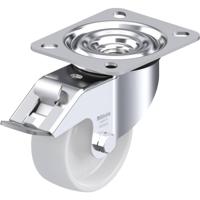 Blickle LE-PO 80G-FI Zwenkwiel met rem Wieldiameter: 80 mm Draagvermogen (max.): 150 kg 1 stuk(s) - thumbnail
