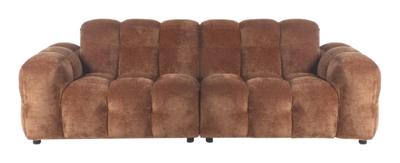 Dutchbone Hackman 3-zitsbank Velours Cognac Bruin