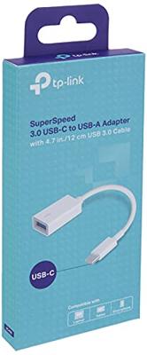 TP-Link UC400 SuperSpeed 3.0 USB-C naar USB-A-adapter USB Hub Wit