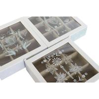 Box for Infusions DKD Home Decor Blauw Wit Groen Lila Metaal Kristal Hout MDF (3 Stuks) - thumbnail