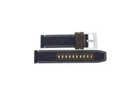 Horlogeband Armani Exchange AX1517 Leder/Textiel Blauw 22mm - thumbnail
