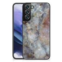 Samsung Galaxy S22 Plus Marmeren Print Telefoonhoesje Marmer Grijs - thumbnail