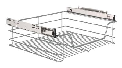 Eyckhaus Telescopische lade voor 60 cm kast 500 x 150 x 450 mm | chroom - 4328 4328