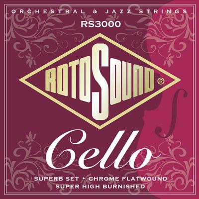 Rotosound RS3000 flatwound snarenset voor cello