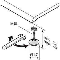 nVent SCHROFF 21190571 Stelvoeten 1 stuk(s) - thumbnail