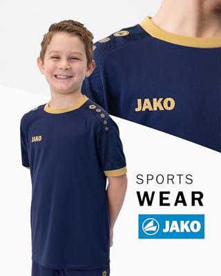 JAKO 4224K Shirt Iconic Km Kids - Navy/Marine/Goud - 116