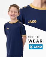 JAKO 4224K Shirt Iconic Km Kids - Navy/Marine/Goud - 116 - thumbnail