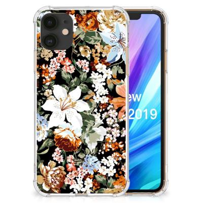 Case voor Apple iPhone 11 Dark Flowers Case voor Apple iPhone 11 Dark Flowers