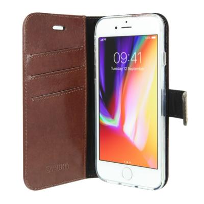 Valenta Gel Skin Apple iPhone SE 2022 / SE 2020 / 8 / 7 Book Case Leer Bruin