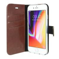 Valenta Gel Skin Apple iPhone SE 2022 / SE 2020 / 8 / 7 Book Case Leer Bruin - thumbnail