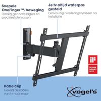 Vogel's TVM 3425 BL Draai- en Kantelbare TV-Beugel voor Schermen van 32 tot 65 Inch Zwart - thumbnail